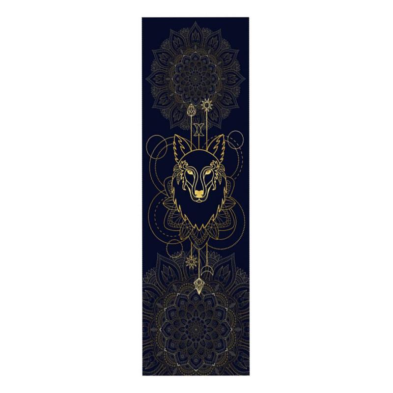 30*100Cm Draagbare Fitness Yoga Sport Handdoek Mat Afdrukken Patroon Opvouwbare Pilates Mat Zachte Antislip Indoor Outdoor Sport levert: F