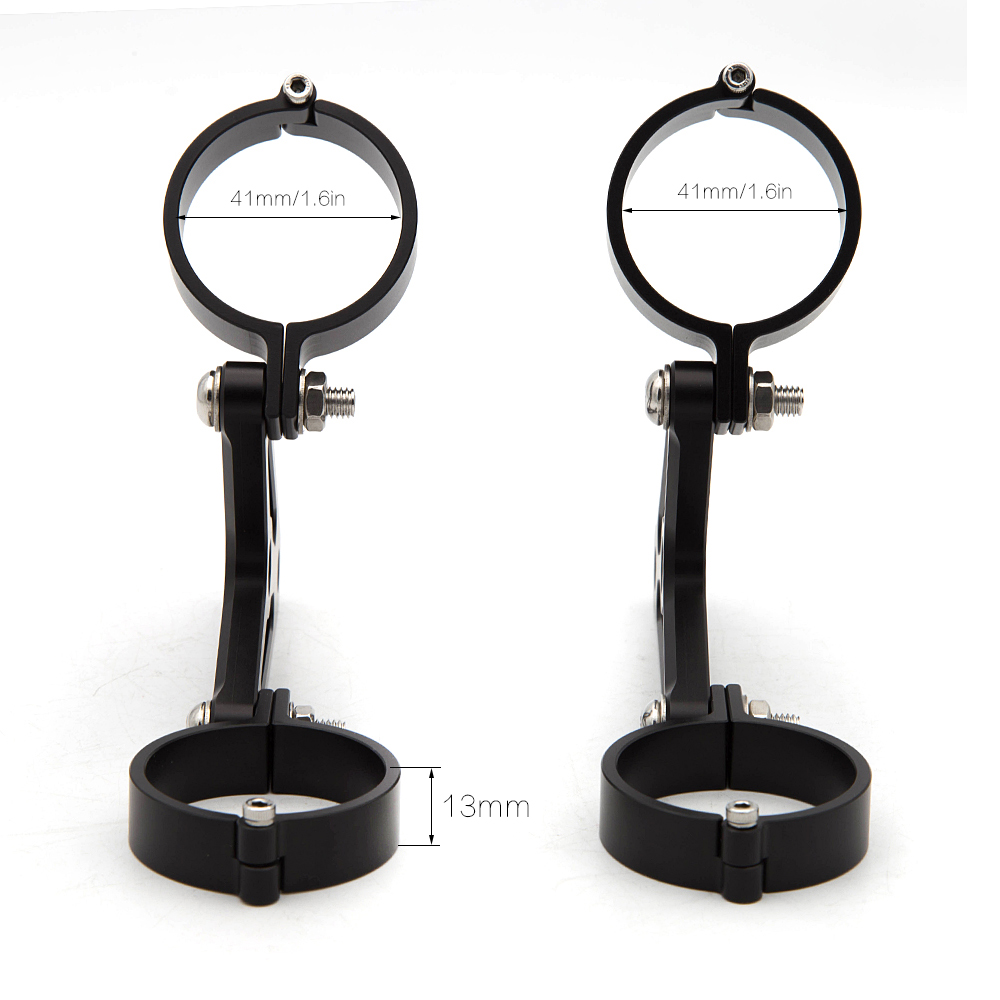 Universal Motorcycle Headlight Mount Bracket Headlamp Holder Clamp Adjustable 40MM 41MM 48MM 50MM 51MM