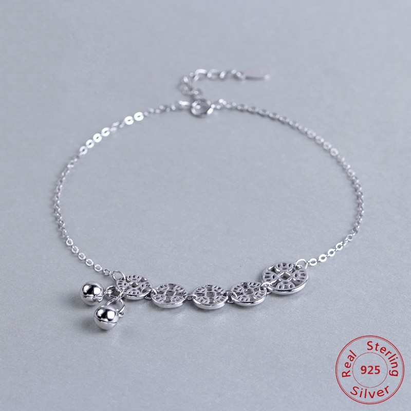 925 Sterling Silver Small Cross Charm Anklets For Women Ankle Bracelet On The Leg Anklet Silver Foot Jewelry