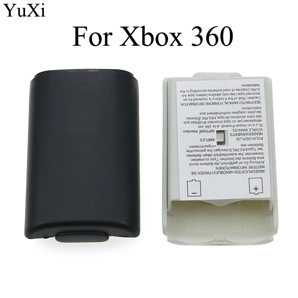 100 Stuks Oplaadbare Aa Batterij Cover Case Shell Pack Voor Xbox 360 Draadloze Controller Game Accessoires Balck En wit