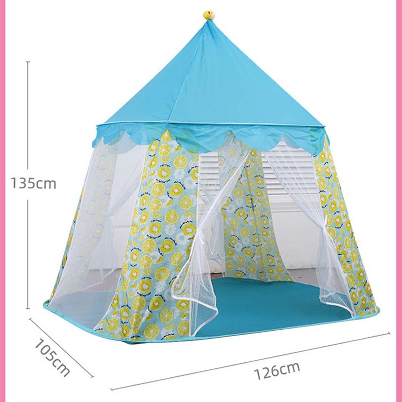 Tienda de campaña de juguete para niños, carpa de verano para juegos al aire libre, Castillo de princesa, Plegable, portátil