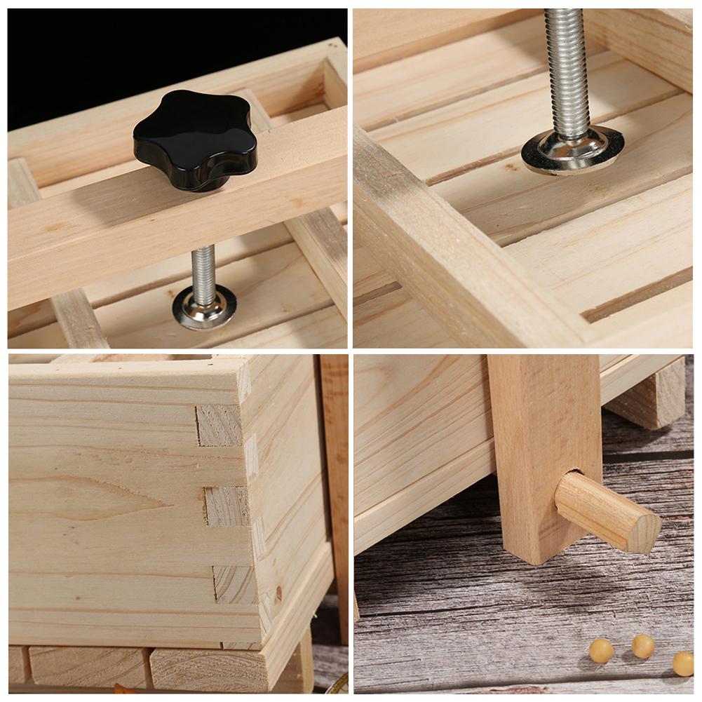 2- i -1 trä tofu ost tillverkare & press med 3 st tyg hållbar asy att montera för hem tofu diy plats