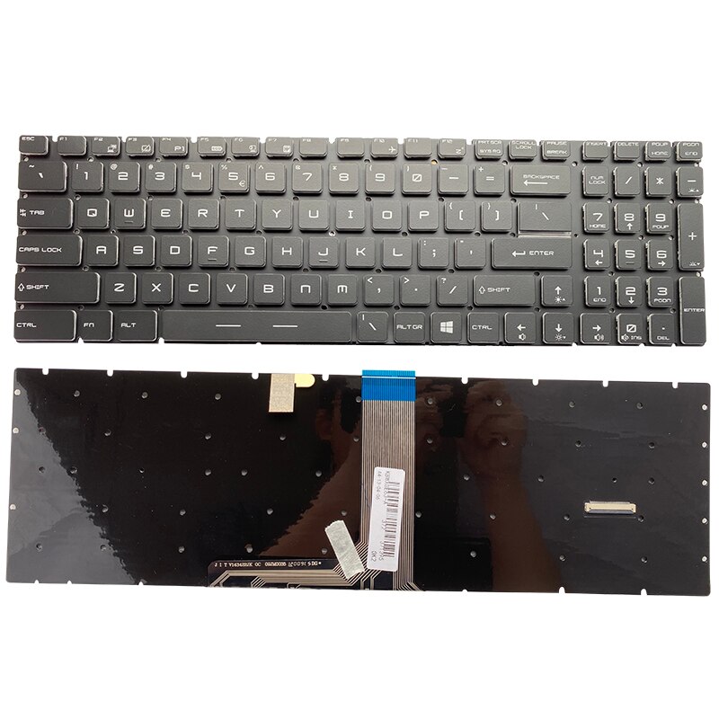 Per-key RGB Backlit Full Color English Keyboard For MSI GE63 GE73 GS73 Raider 8RE 8RF GS63 GS73 Stealth 8RD 8RE GT63 US