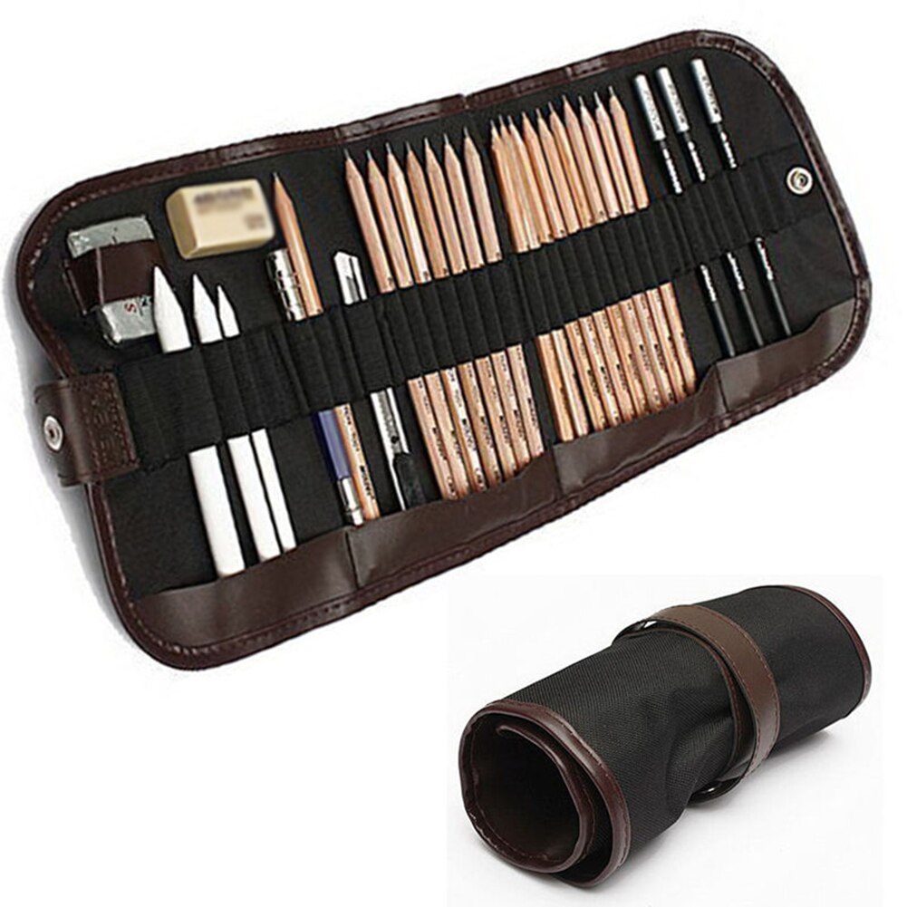 29 Pcs Schetsen Potlood Set Houtskool Extender Gum Cutter Tekening Pak Art Kit