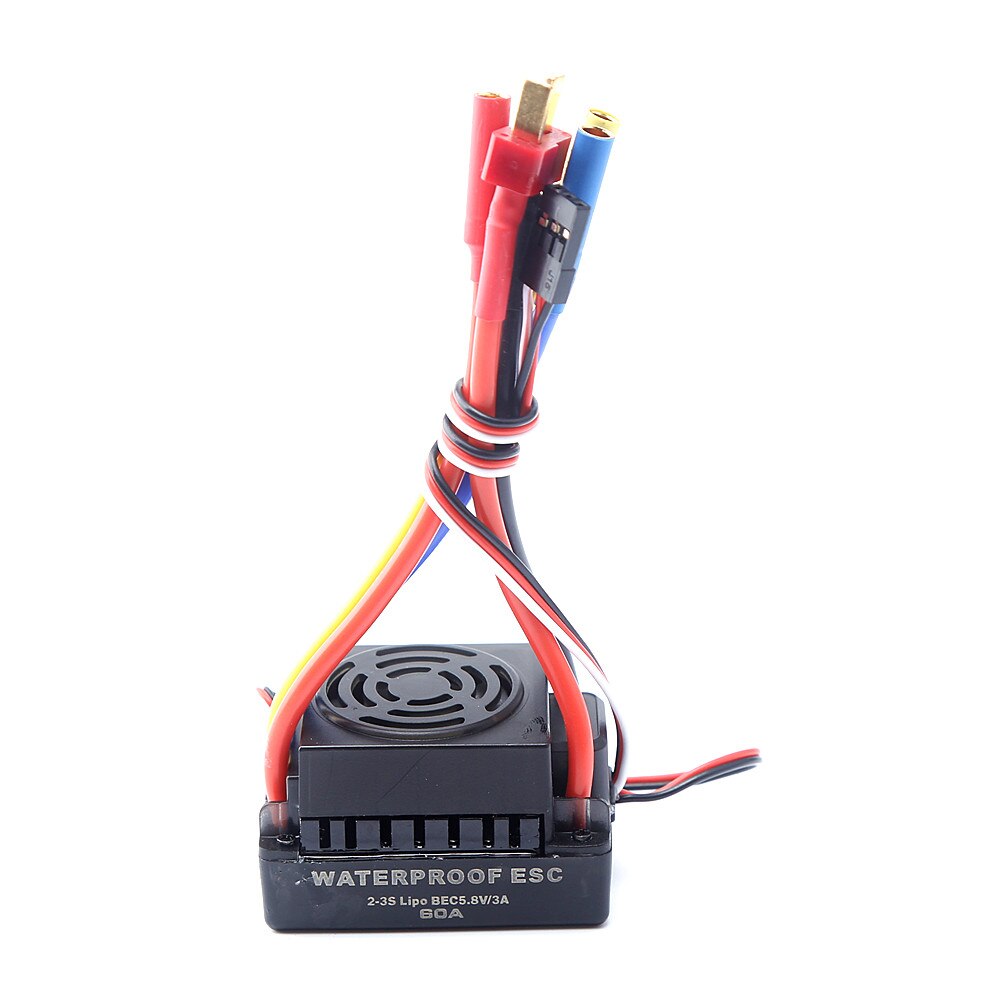 Upgrade Sensorless 60A 80A 120A S-80A S-120A Brushless Waterproof ESC Electric Speed Controller with 5.5V / 3A BEC for RC Car: 60A  ESC with T Plug