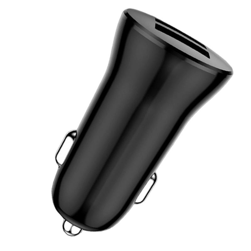 5V 2.4A Auto Dual Port Mini USB Lader Ultra Snel Opladen Sigarettenaansteker 12V Aluminium Mobiele telefoon Oplaadadapter