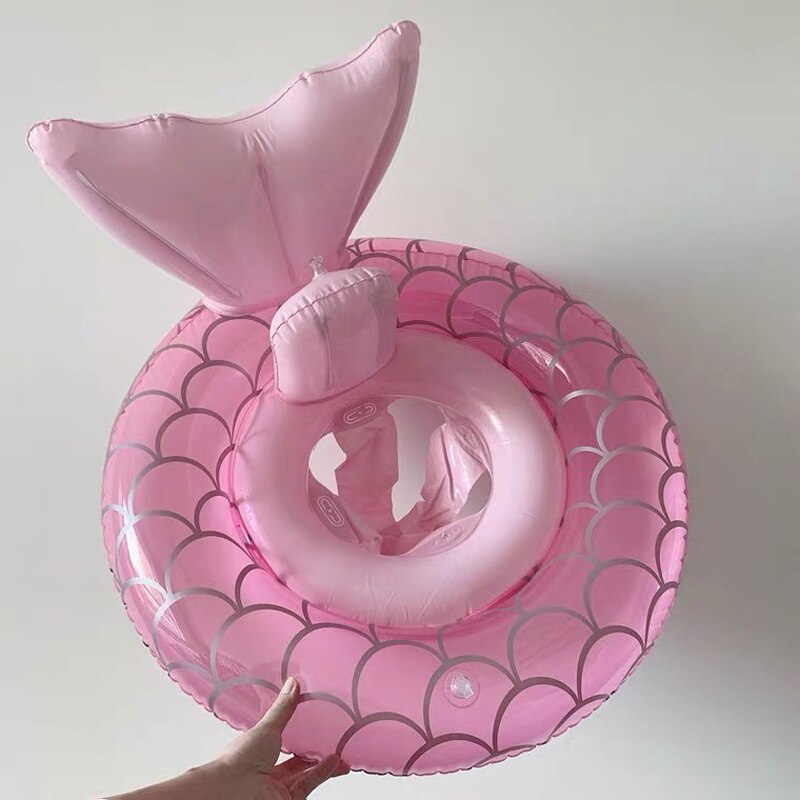 Zomer Roze Mermaid Zwemmen Ring Opblaasbare Pvc Vissenstaart Vlotter Rij Voor Baby Zwemmen Seat Zwembad Speelgoed Zwemmen apparatuur