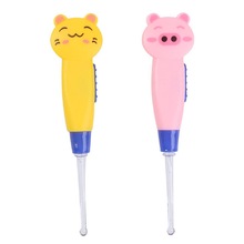 Cartoon Dier Handvat Led Light Baby Kid Oor Pick Lepel Oorsmeer Remover Cleaner