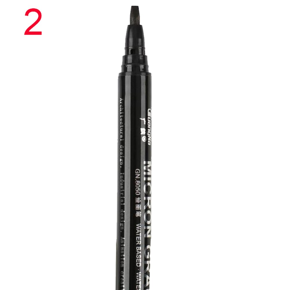 Zwarte fijne punt tekenlijn schetspen strip anime kunstmarker waterdicht voor ontwerpers dq: 2mm