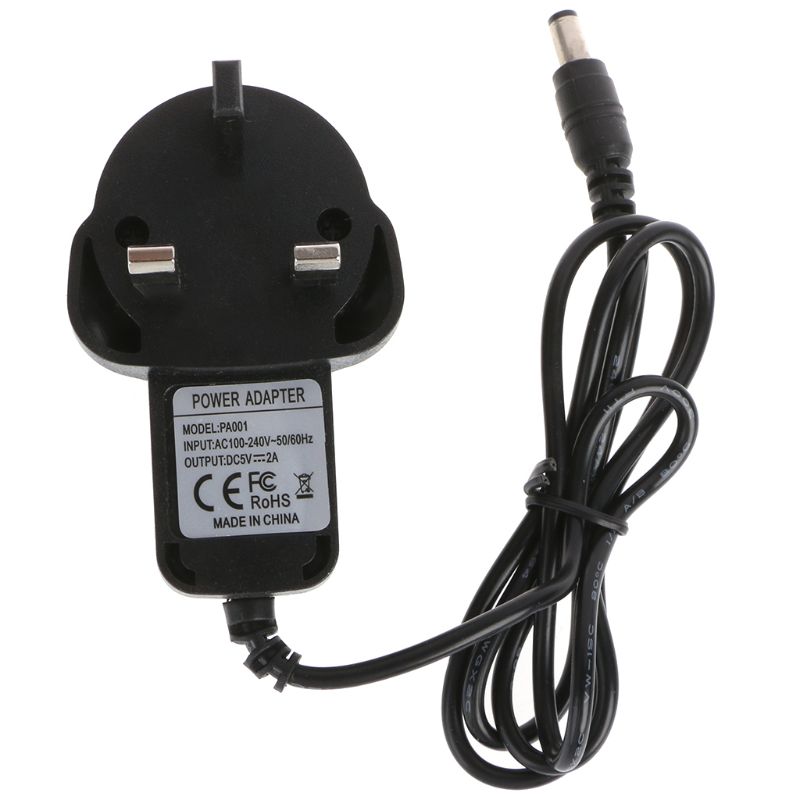 UK Plug Power Supply AC 100-240V to DC 5V 2A Switching Converter Adapter T84D