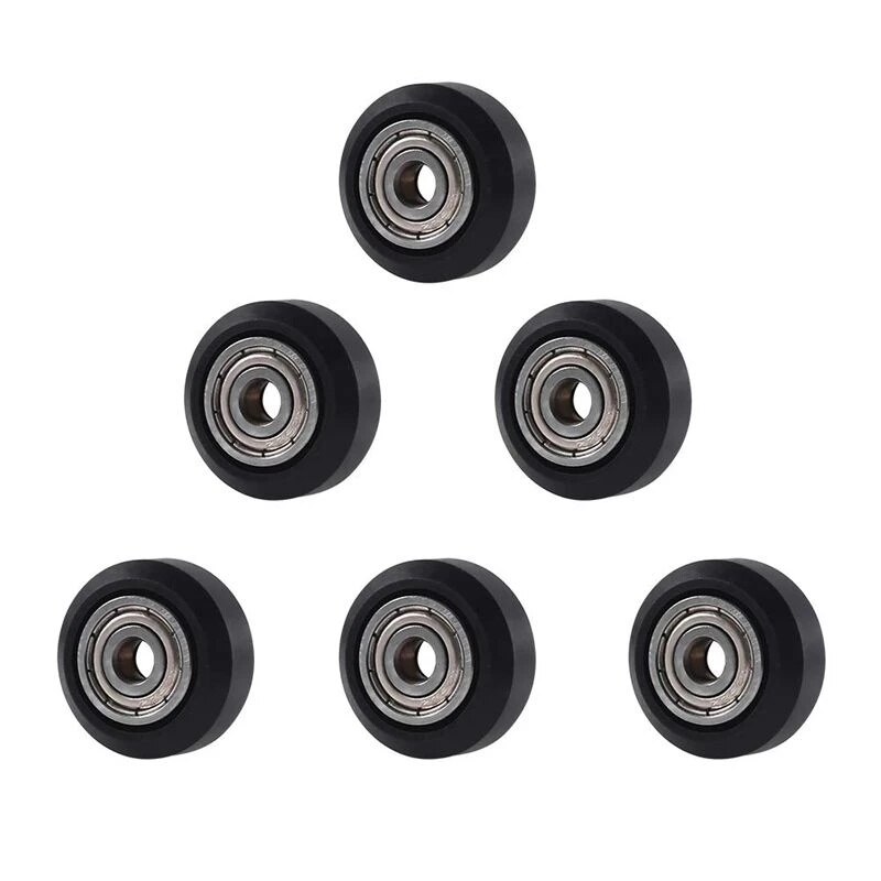 Aokin 2/6PCS 3D Printer POM Wheel Plastic Pulley 625ZZ Linear Bearing for Creality Ender 3 Ender 3 Pro Ender 3 V2 CR-10 CR-10S: 6pcs