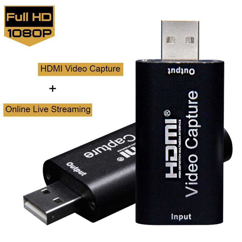 HDMI Video Capture Device 1080P 30fps Video Capture USB2.0 Video Recorder Adapter Video Capture Card Applicable Video Adaptador