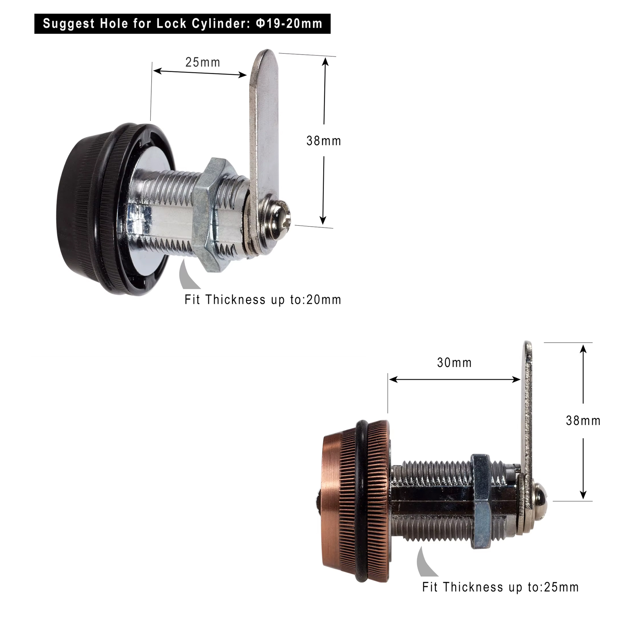Password Coded Lock Combination Cam Locks Cabinet Drawer Mailbox Locker 3-Digit Pass Code Protector