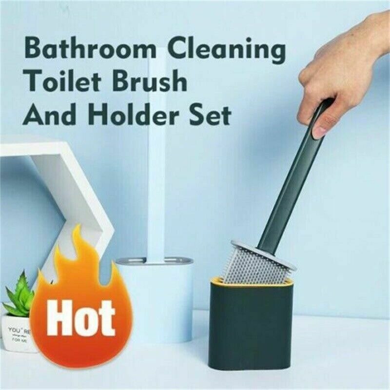 Neue Silikon biegen Wc Pinsel Mit Schnell Trocknend Halfter Kreative Reinigung Pinsel Weiche dauerhaft WC Schlecht Reinigung Werkzeuge