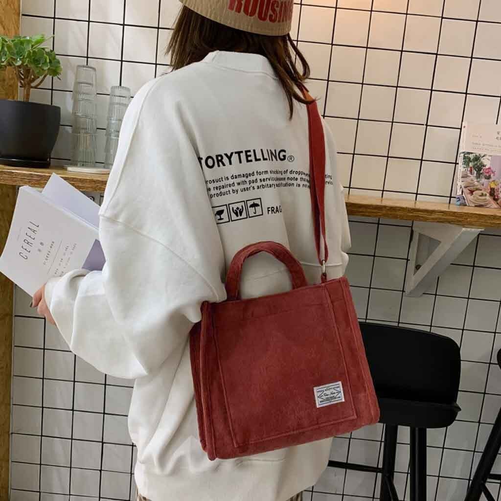 Schnelles ! Koreanische Leinwand Schulter Umhängetasche Schul Modische Japanischen Stil Einfache Bote Tasche Briefträger Tasche