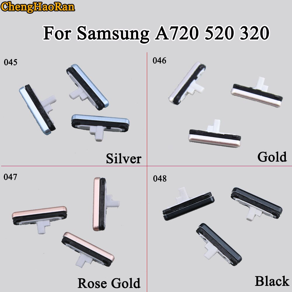 Chenghaoran 1 sæt til samsung galaxy  a720 520 320 telefoncover volume power volume mute knap side knap reparation dele udskiftning