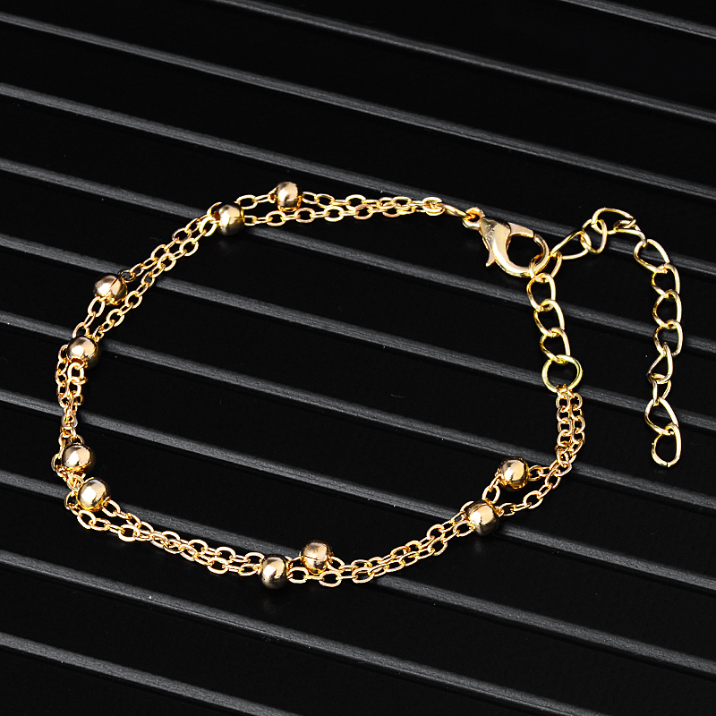 H: HYDE Splitter Gold Farbe Multilayer Perlen Anhänger Armbänder und Armreifen Frauen Charme Armband Schmuck Zubehör