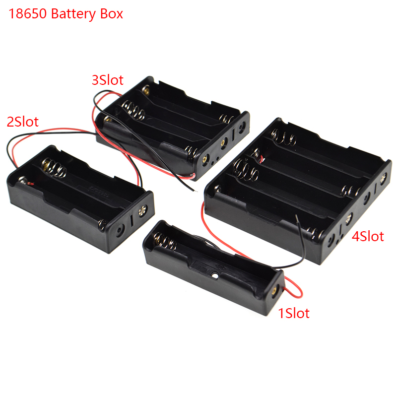 1Pcs AA/AAA/18650 Battery Box With Switch Leads on 1AA/2AA/3AA/4AA 2AAA/3AAA/4AAA/5AAA 1X/2X/3X/4X Slot Battery Holder Diy SMD