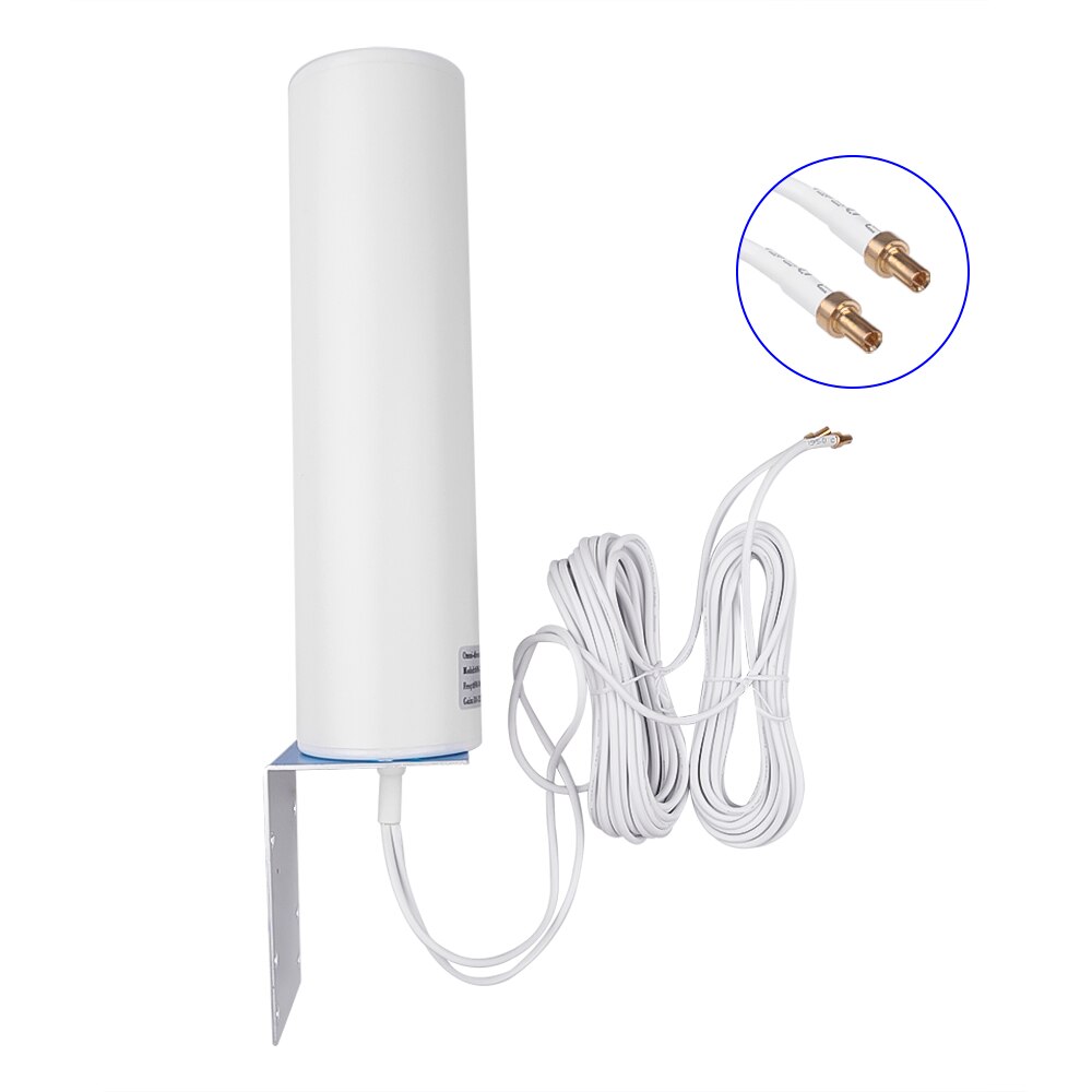 Newly Antenna 4G LTE 12Dbi 3G Antenna External Antenna 4G Outdoor Antenna Dual Slider CRC9/TS9/SMA 5M Connector Modem Router