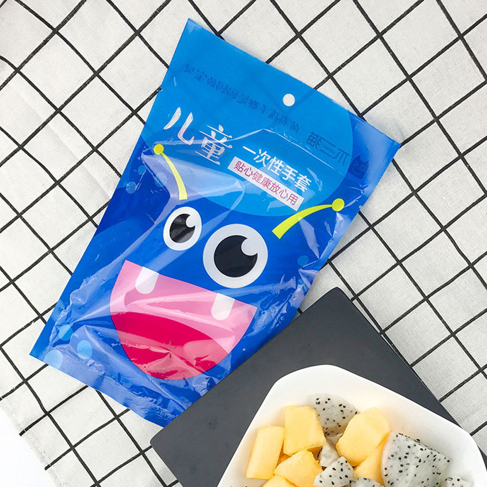 Bolsa de 100 guantes desechables multifuncionales, guantes desechables transparentes para lavar platos, cocina de jardín para niños