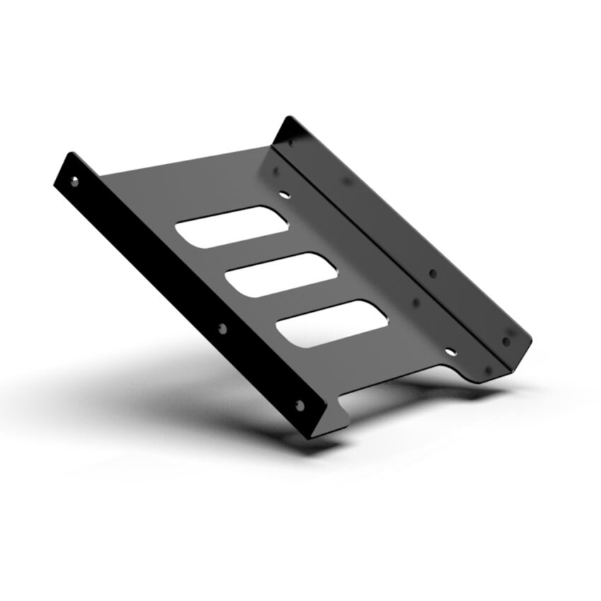 2 paquetes de 2,5 a 3,5 pulgadas SSD soporte para disco duro soporte de montaje metálico (2x25Rack)
