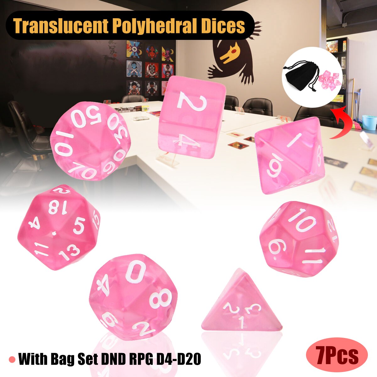 Dice Dnd 42-Piece Polyhedral Dice Set For Dungeons &amp; Dragons