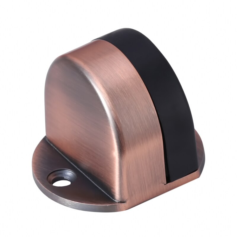 Rvs Deurstopper Non-Punch Sticker Waterdichte Deur Holder Verborgen Rubber Deurstopper Meubels Deur Hardware: Red copper