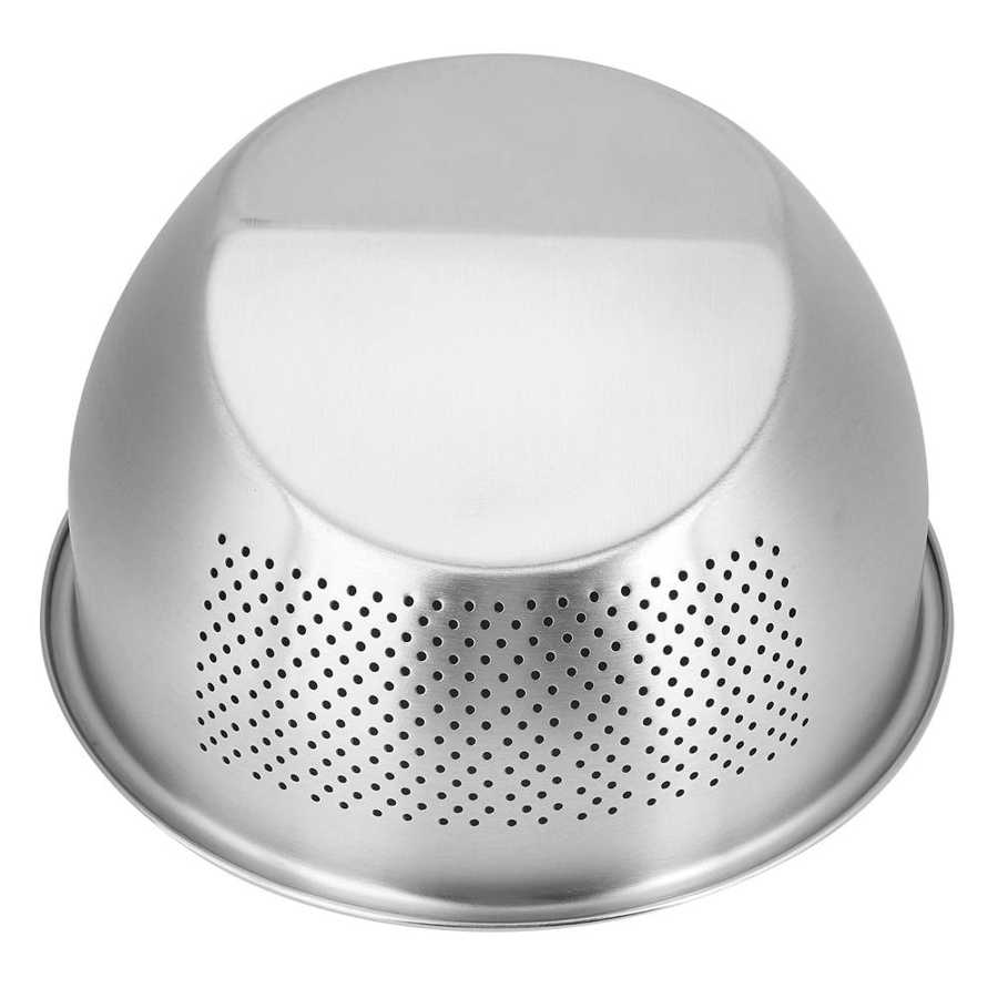 Rice Washing Bowl Stainless Steel Colander Vegetable Kitchen Tools with Side Drainer fruit basket