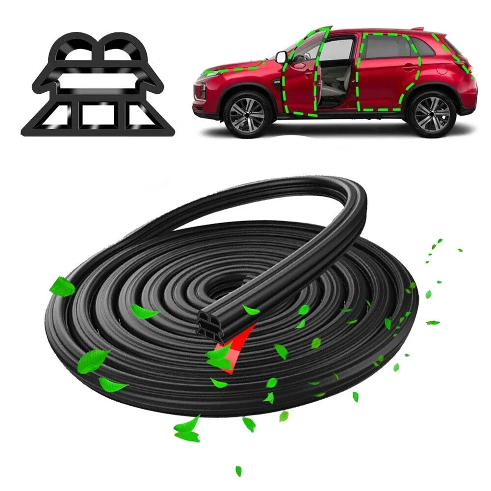 Guarnizioni per portiere per auto Adesivi per auto a doppio strato Cappuccio insonorizzato Accessori per auto Porta in gomma Striscia di tenuta anticollisione per auto: Default Title
