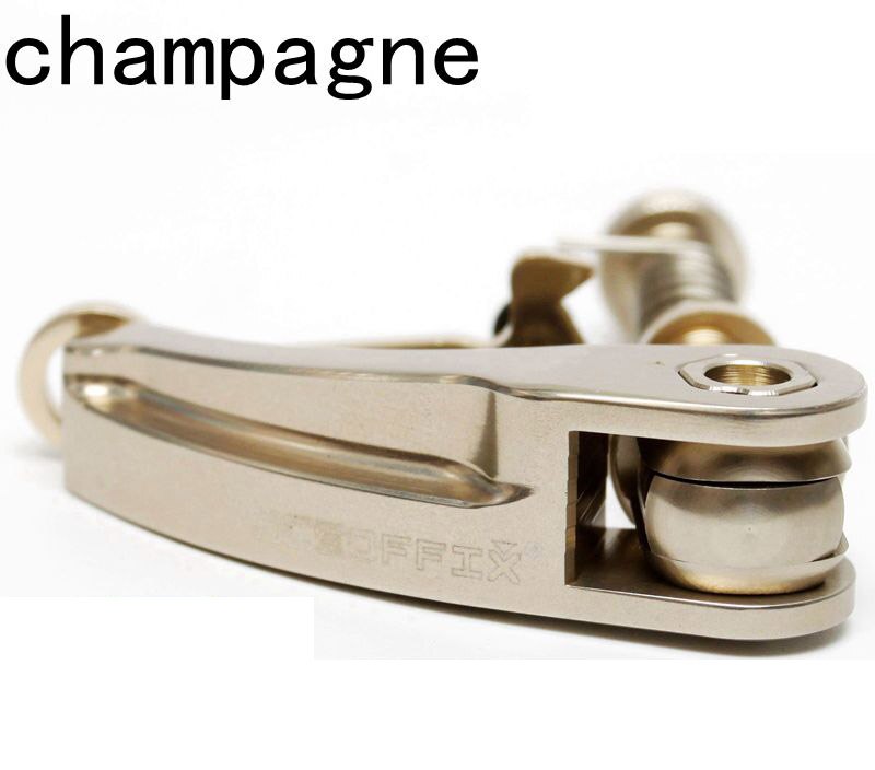 Ultraleve 38.5g braçadeira de selim da bicicleta para brompton folding seat post liberação rápida braçadeira titânio eixo parte acessório: champagne
