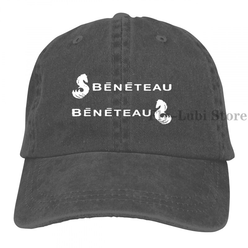 Beneteau Baseball cap men women Trucker Hats adjustable cap: 2-Black