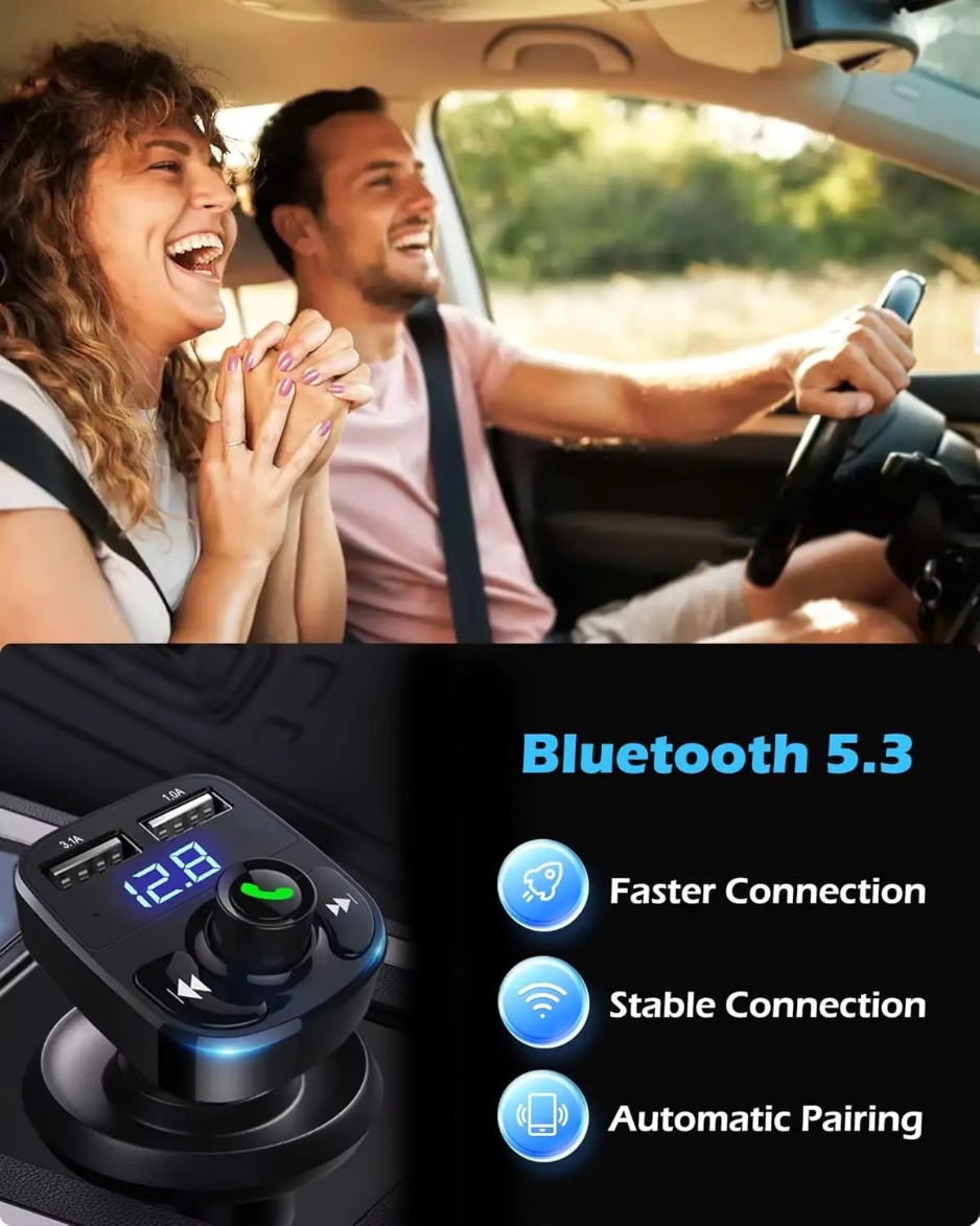 Auto Ladegerät FM Sender Bluetooth Audio Dual USB Auto MP3 Player autoradio Freisprecheinrichtung Ladegerät 3,1 A Auto Zubehör