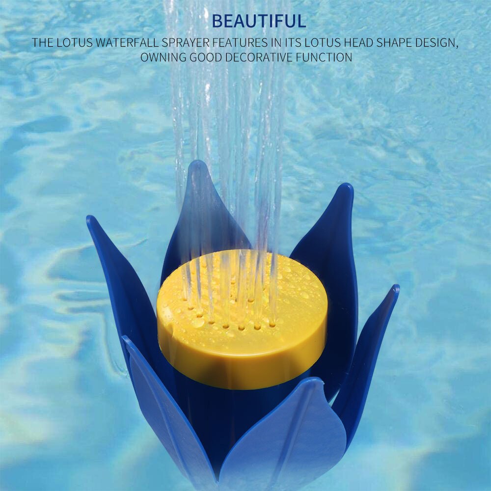 Swimming Pool Waterfall Fountain Kit PVC Feature Water Spay Pools Spa Decorations Swimming Pool Accessories