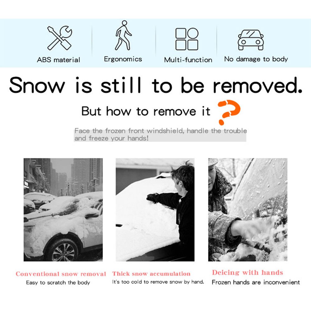 Guantes raspadores de hielo para coche, removedor de nieve para parabrisas, guante grueso impermeable, herramienta raspadora de hielo para ventana automática, Wint al aire libre,