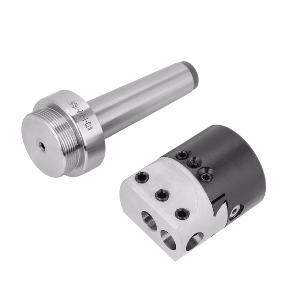 MT3-M12 Taper Collet Chuck Milling Arbor Adapter + 2Inch Lathe Boring Head Tool