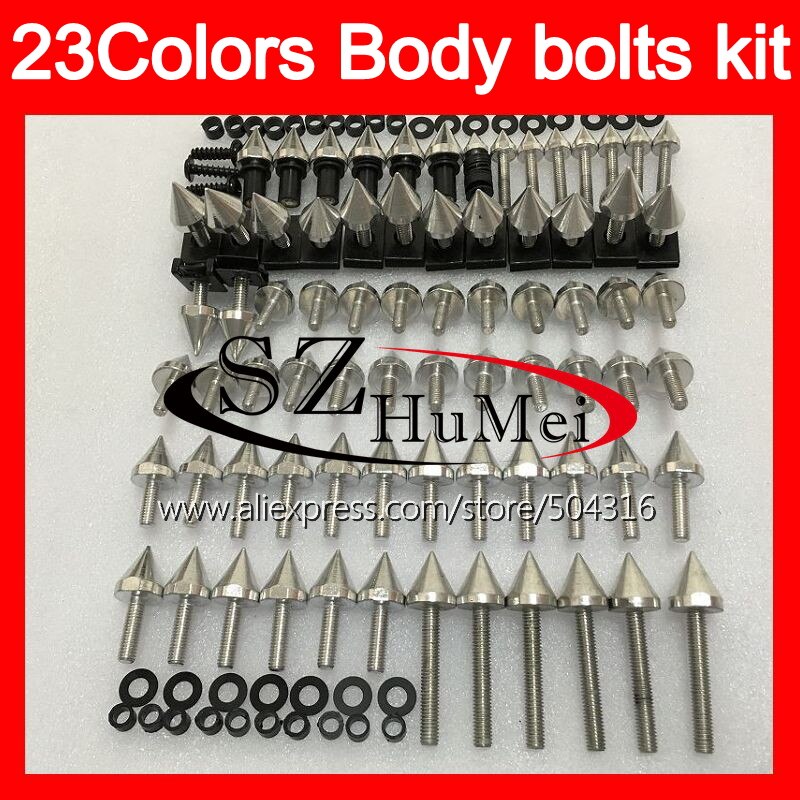Kit complet de boulons de carénage pour suzuki gsxr 600 gsxr 750 01 02 03 gsxr 600 750 k1 r600 2001 2002 2003 vis et écrous de boulons de pare-brise