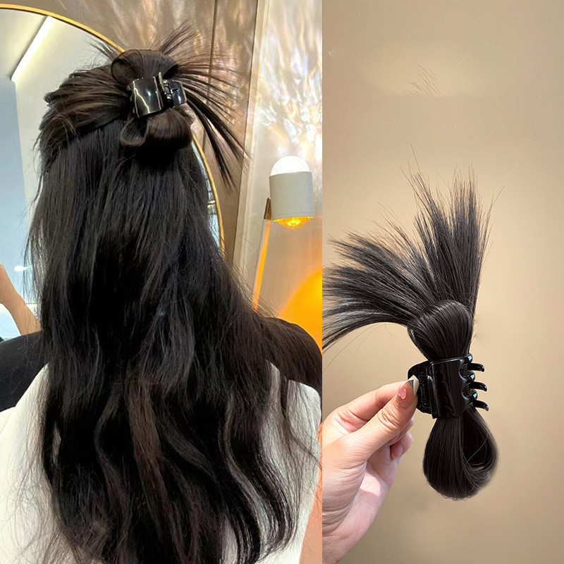 Pince à cheveux en forme de plume élégante pour perruque, pince à queue de cheval, fille, Woemn Sweet Y2K