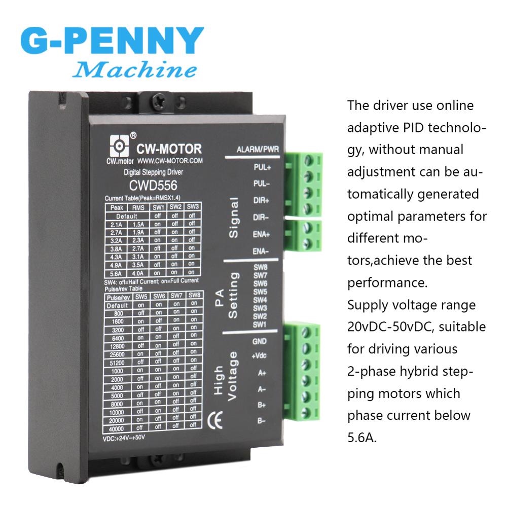 ! Nema23/Nema34 Stepper Motor Drive 0-5.6A 20-50vDC CWD556 stepper motor driver for Nema 34 motor / Nema 23 motor