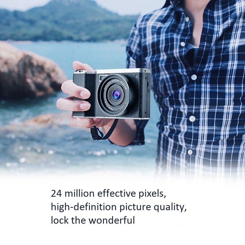 Digital Camera for Photography 24 Million Pixel Wide Angle HD IPS 4.0 Inch Press Screen DSLR Photo Camera