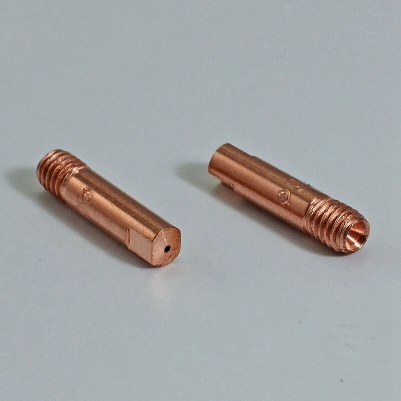 Embouts de Contact Mig CO2 0.8x25mm, 20 pièces, pour chalumeau de soudage MB15 15AK Mag Mig, accessoires consommables