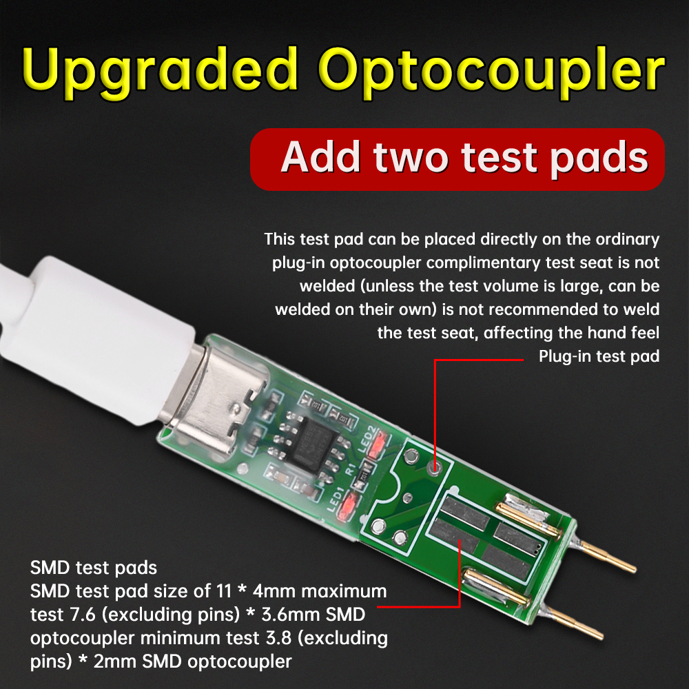 Probador de optoacoplador, herramienta de detección de prueba de optoacoplador, módulo de prueba en línea, herramienta de reparación electrónica de optoacoplador