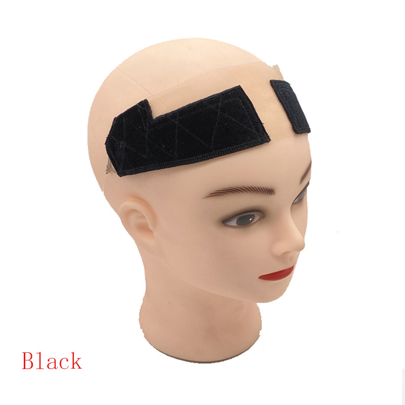 Grip Elastische antislip hoofdband, Pruik band voor vasthouden van pruiken en sjaals, dunne fluwelen grip (nude kleur