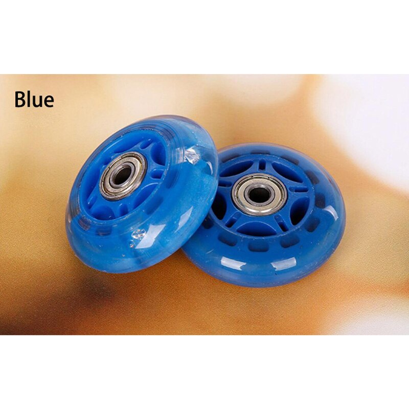 16PCS 70mm High Elasticity Inline Roller Skate Wheels Sliding Skating Wheel Rollers Durable Rollerblade Replacement Accessories: Blue