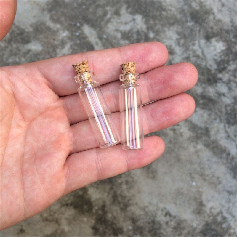 12*40*6mm 2,3 ml Glasflaschen Mit Korken Kleine transparent Mini Leere Glas Fläschchen Gläser 200 teile/los