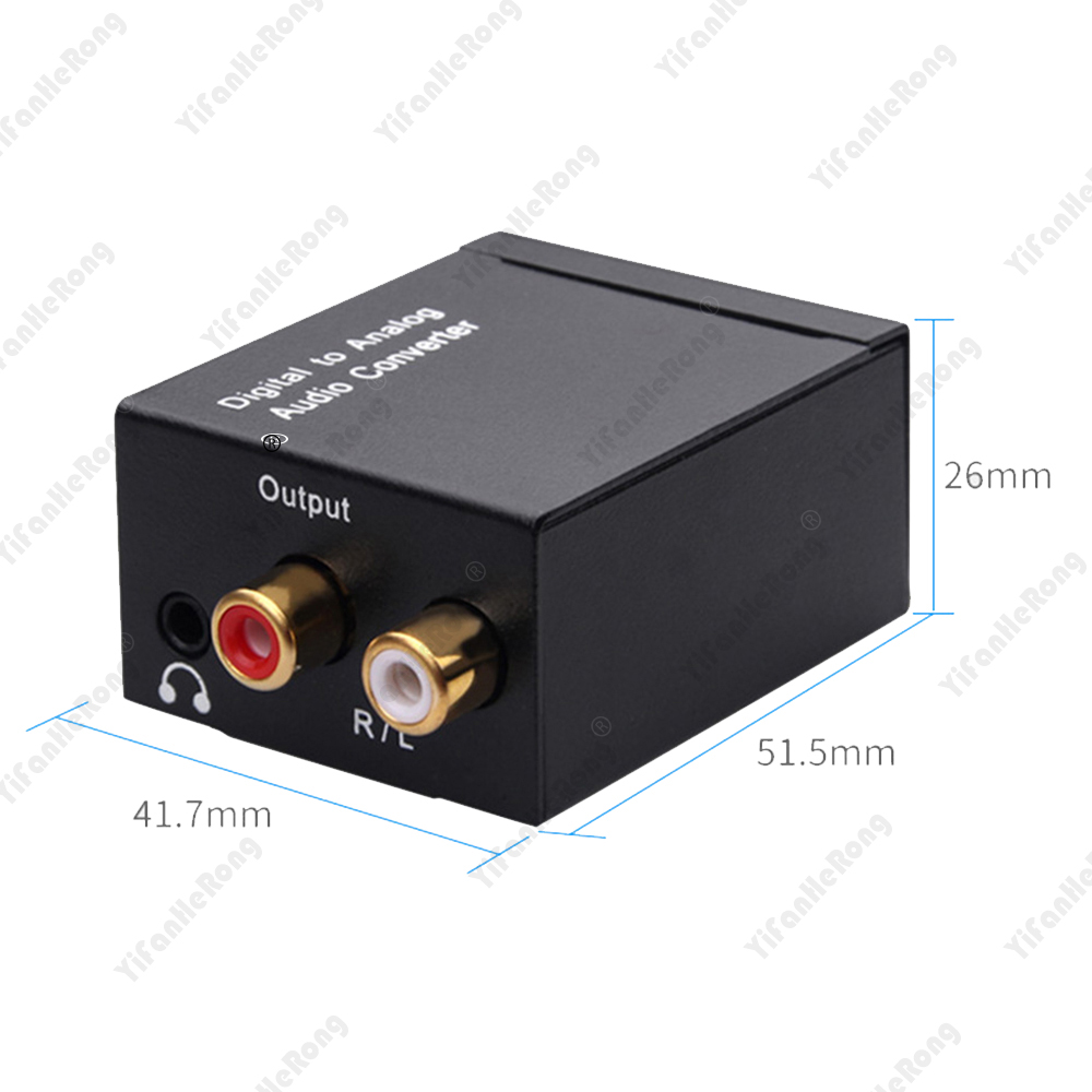 Audio Converter Coaxiale Optische Vezel Toslink Digitaal naar Jack 3.5mm Analoog Voor RCA SPDIF Digitale Audio Decoder Stereo Versterker