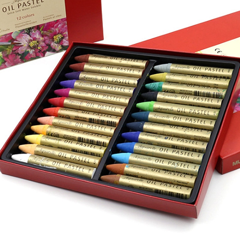 Pastel de aceite Soluble en agua para estudiantes, cera blanda, juego de pintura de grafiti para niños, suministros de Arte de papelería escolar