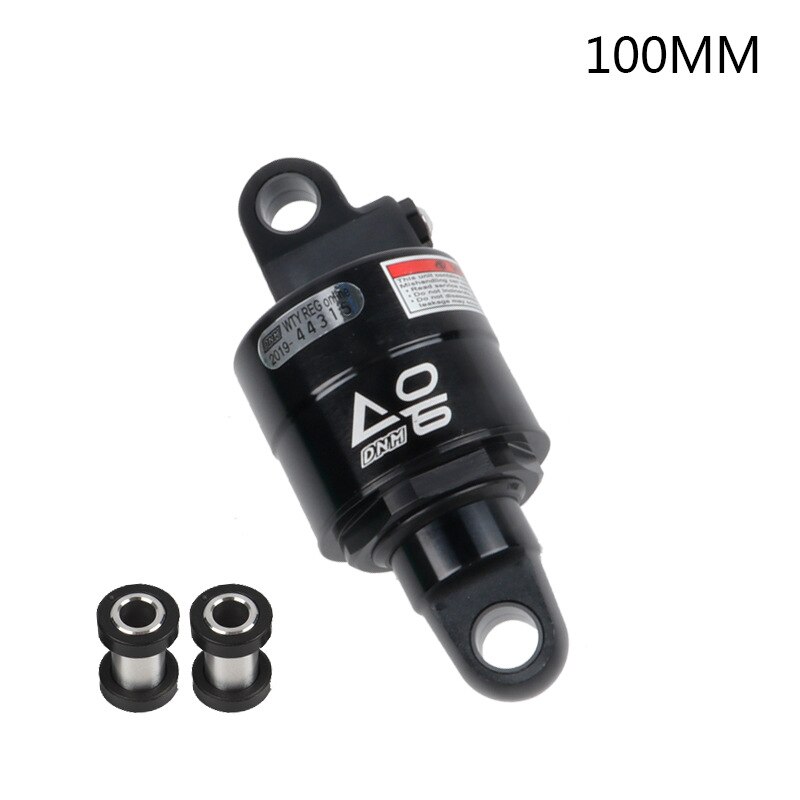 DNM-amortiguador trasero de aire AO-6 para bicicleta de montaña, suspensión trasera plegable de 100mm, 125mm, 150mm y 165mm, presión de aire suave ajustable, BMX: 100mm