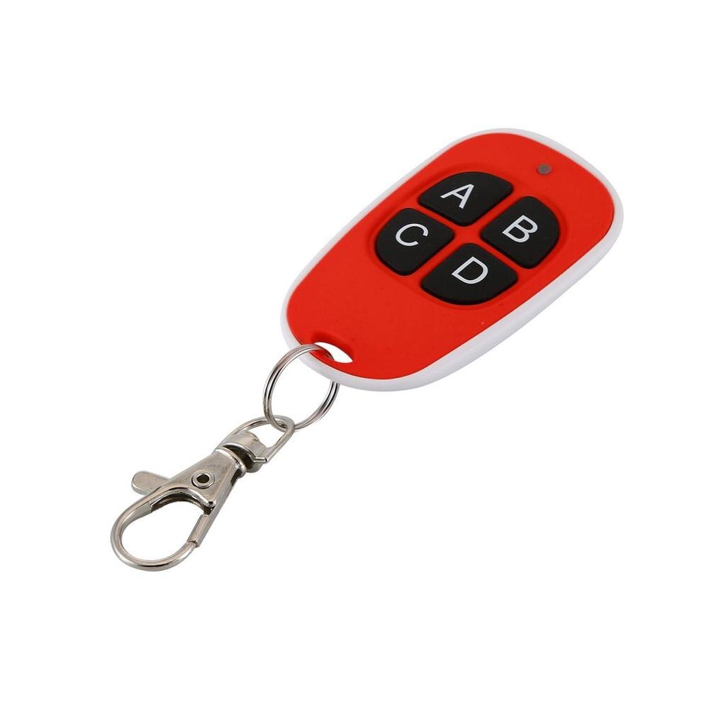 Cloning Remote Garage Gate Door Control Copy Clone 433.92mHz Fixed Code Controller Opener Command Keychain for Barrier: Red
