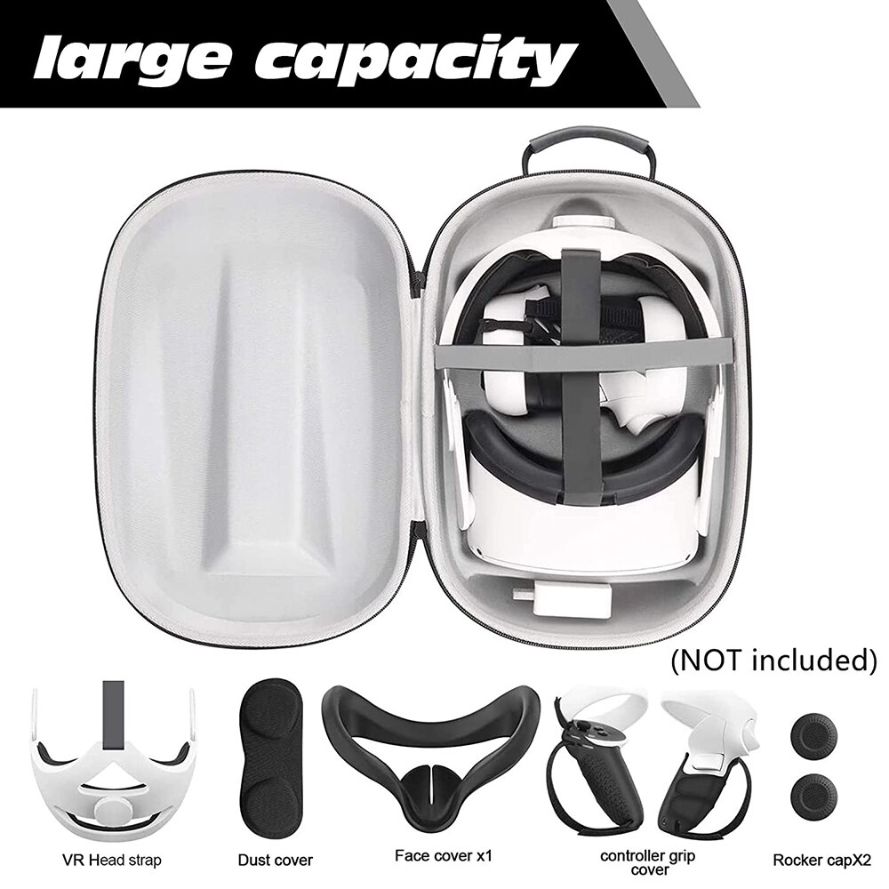 Portable Box For Oculus Quest 2 VR Headset Storage Bag Travel Carrying Case Hard EVA Handbag For Meta Oculus Quest 2 Accessories