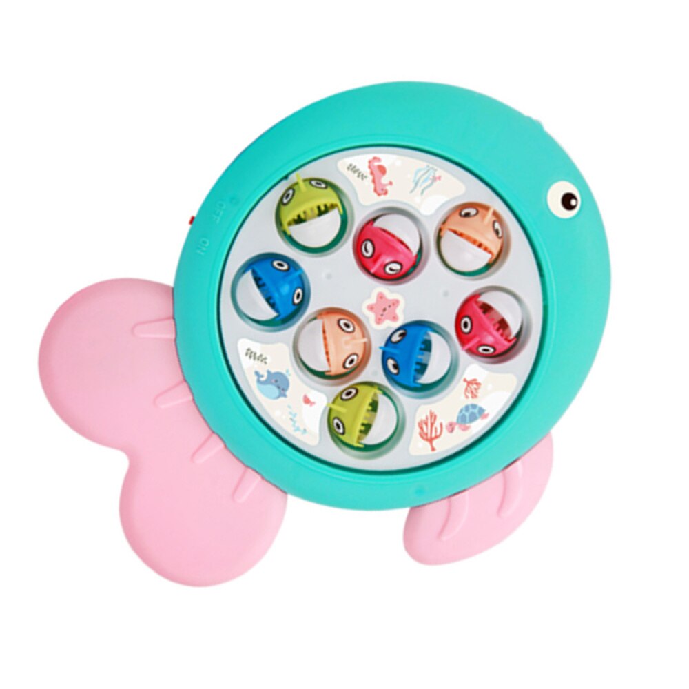 1 scatola di Elettronica di Gioco di Pesca Giocattoli di Cartone Animato Giocattolo Musicale Educativo Gioco di Alimentazione Accessori per la Casa per I Bambini senza Batteria (pi